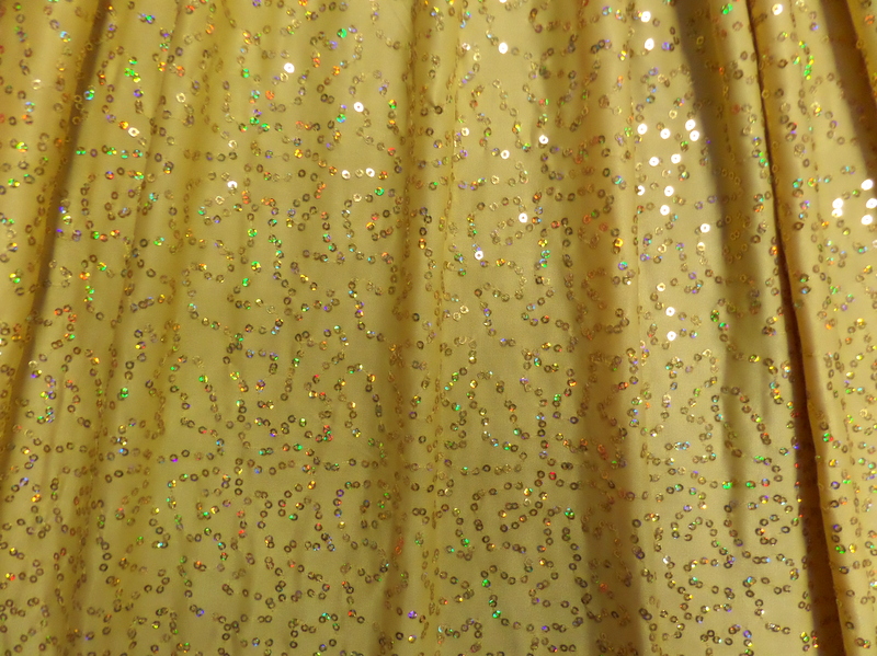 45.Lt. Gold Glamour Sequins#1